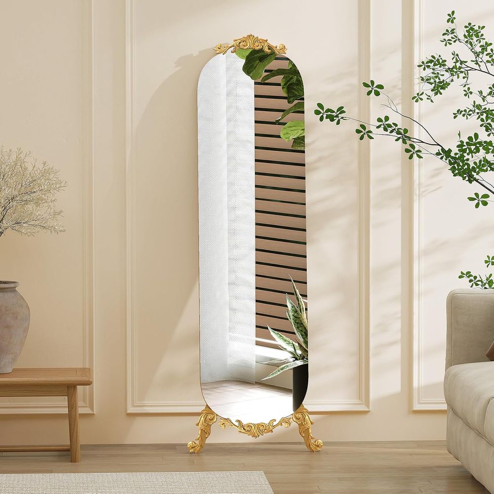 Arch Mirror Leaning - Arched ull Length Mirror, 62