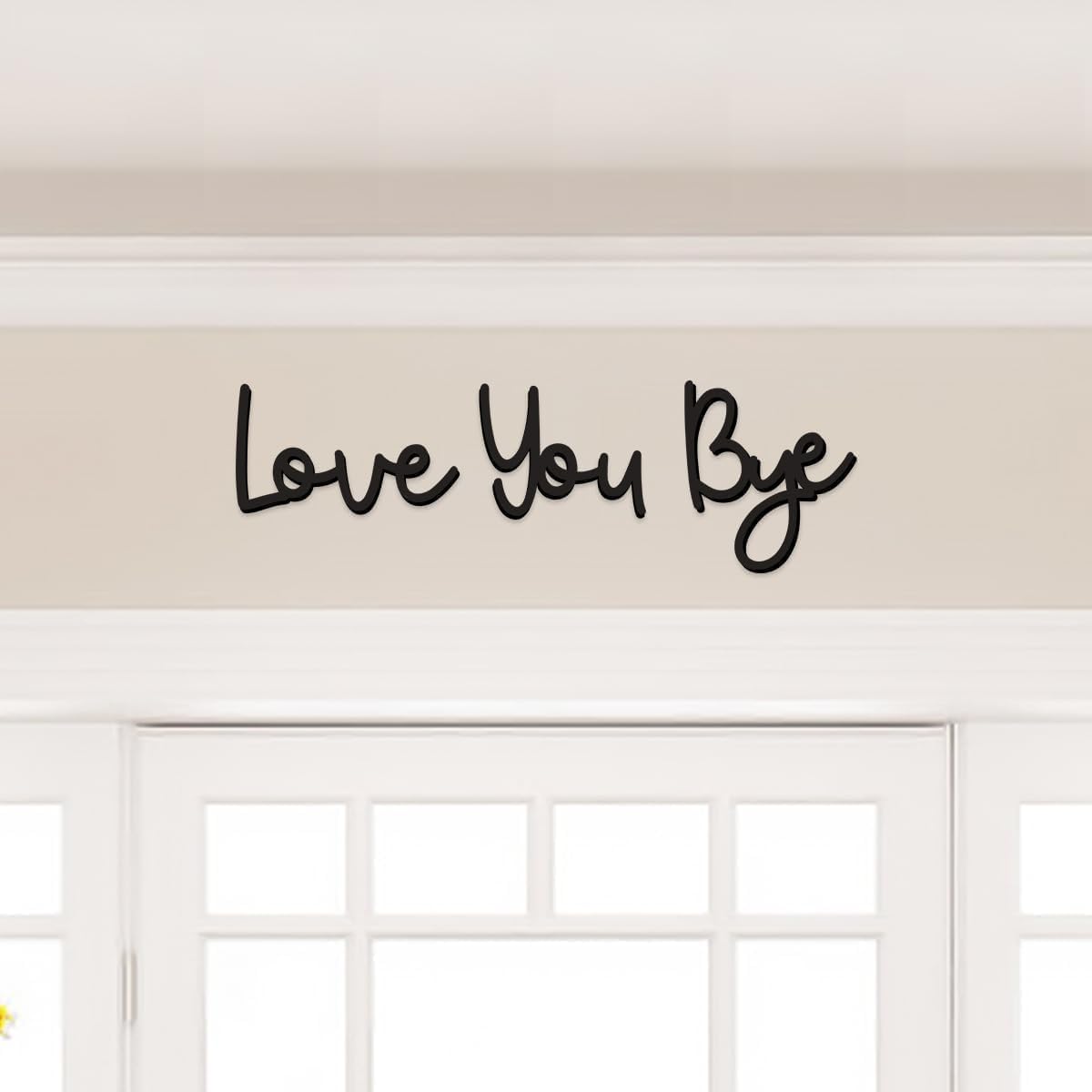 Interior Design Quotes - Love You Bye Wood Sign Home