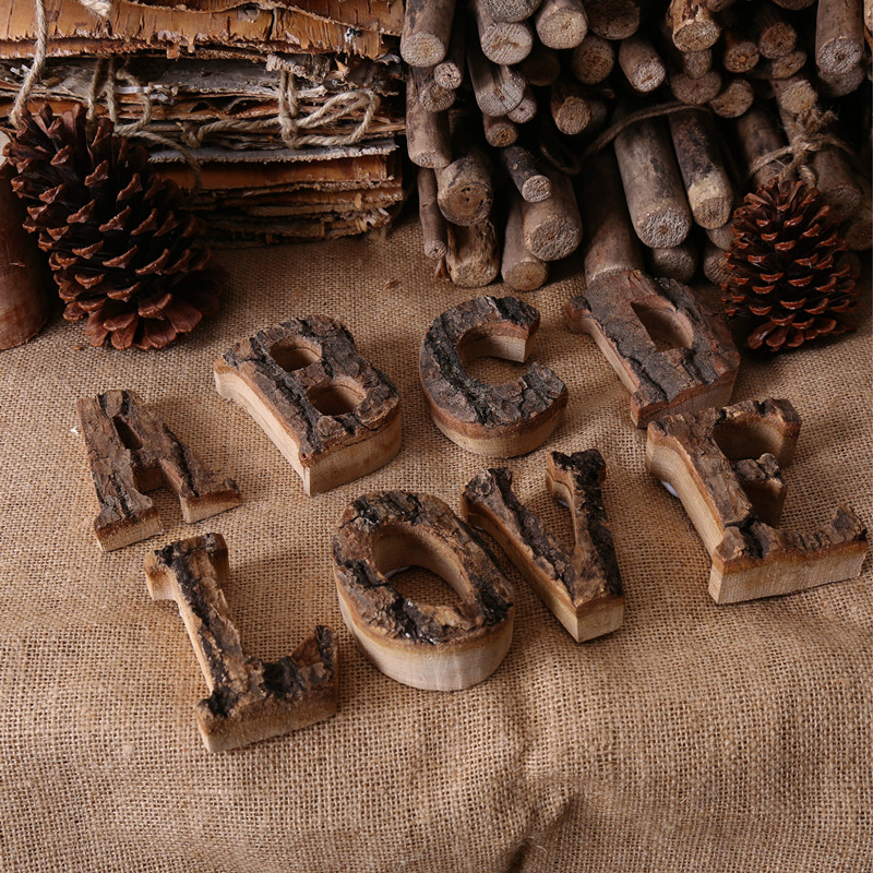 Interior Design Quotes - Wooden Letters Home Decor Alphabet Number