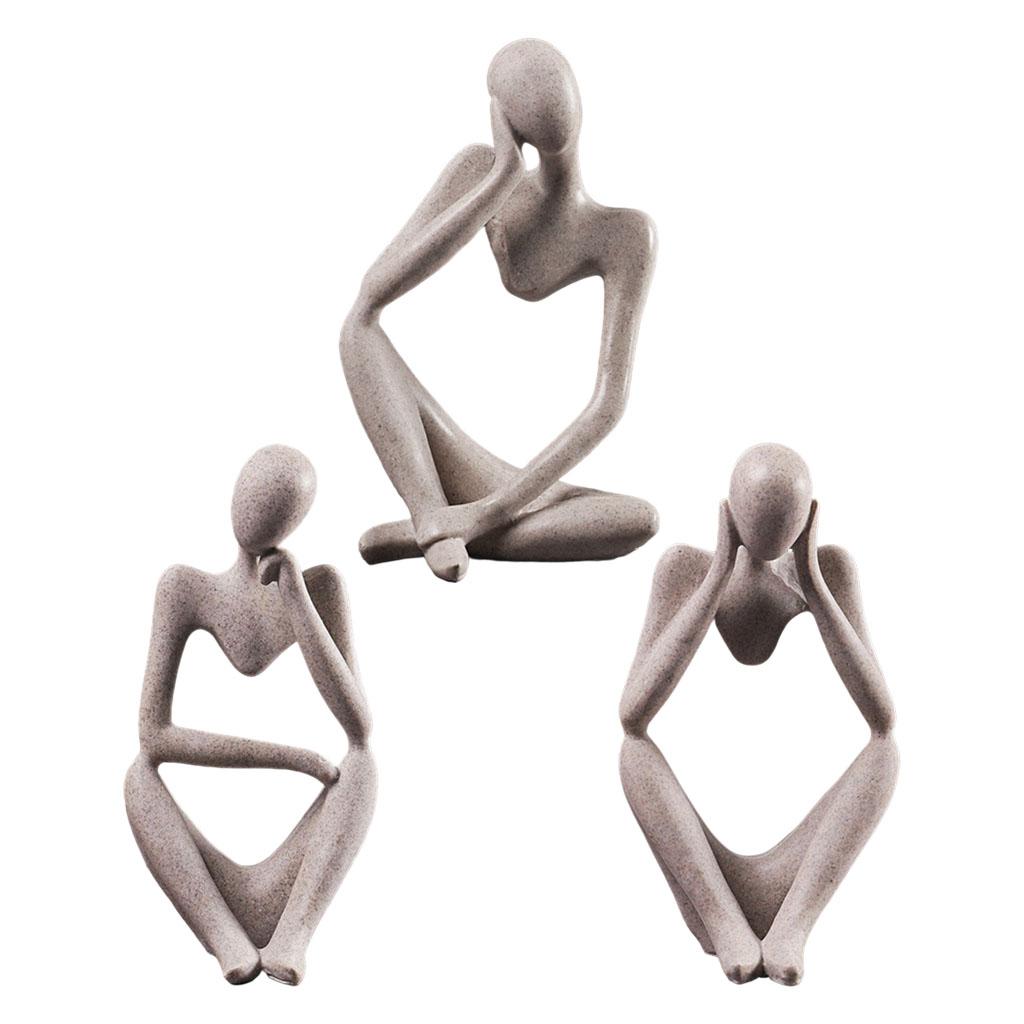 Interior Design Home Decor - Nordic Abstract Thinker Statue Resin Figurine
