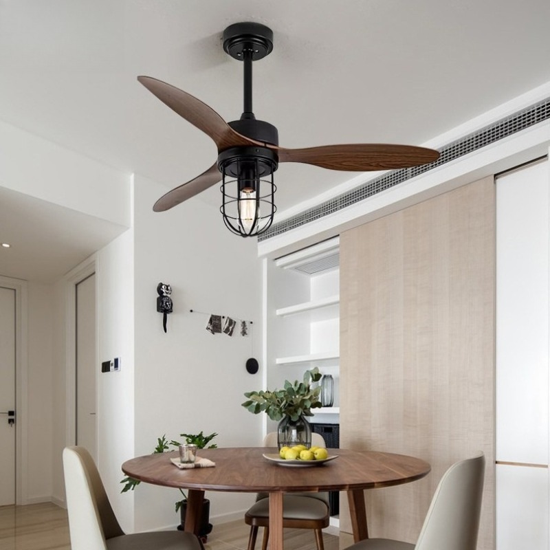 American Retro Ceiling Fan Lam - Interior Design Industrial Style 评论和价格