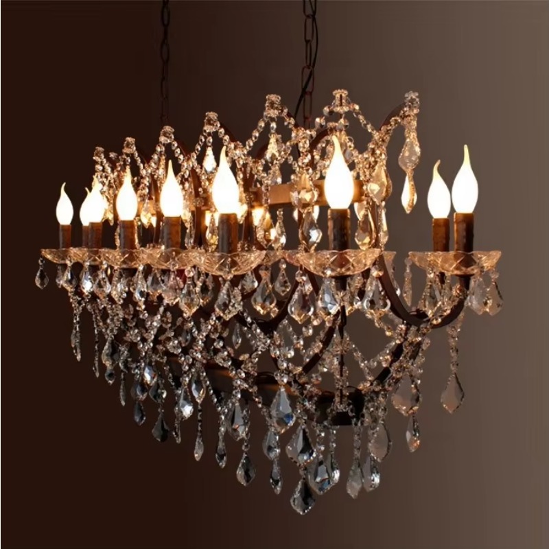 Crystal Chandelier Chandelier  - Interior Design Industrial Style 评论和价格