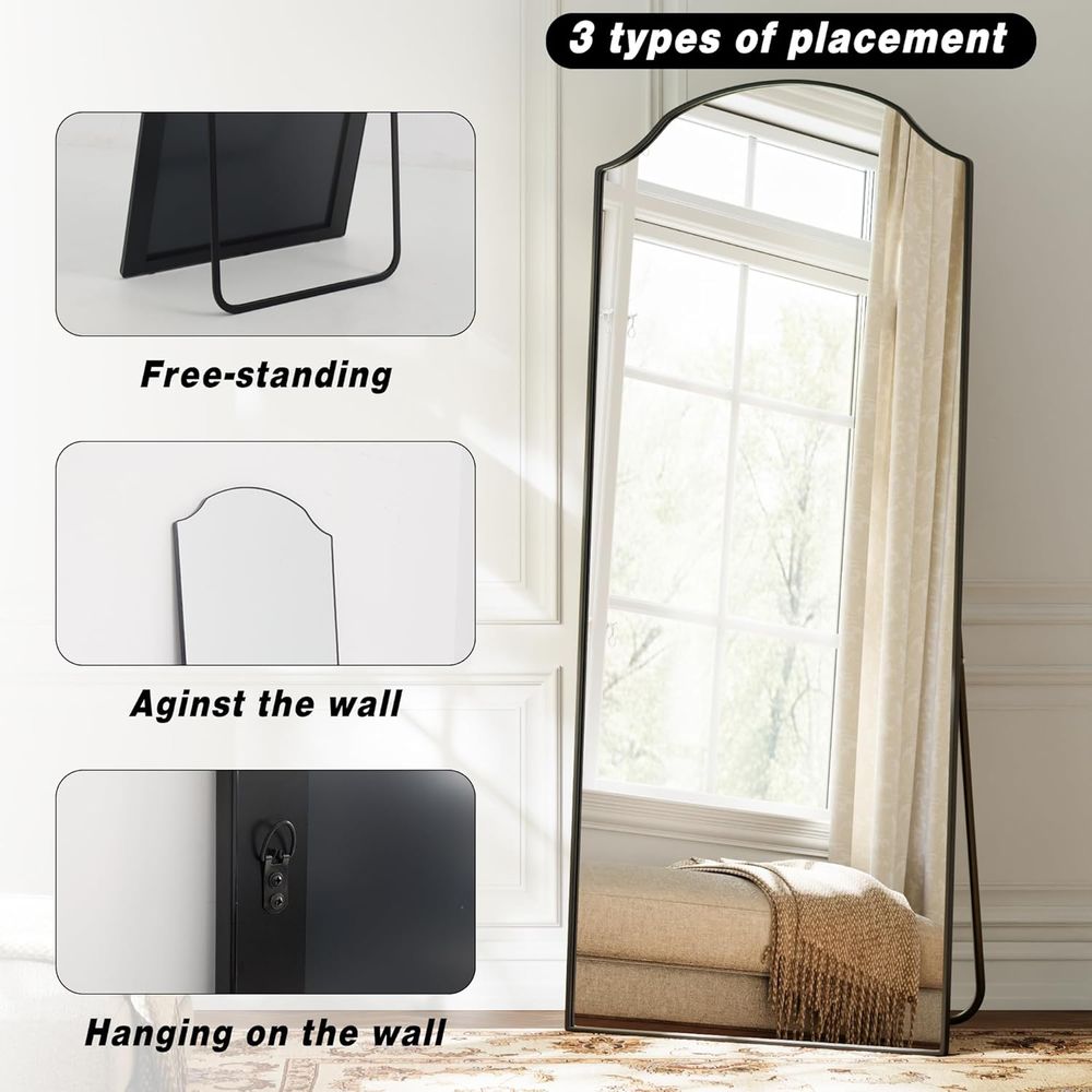 Triple-Arched Mirror ull Lengt - Arch Mirror Leaning 评论和价格