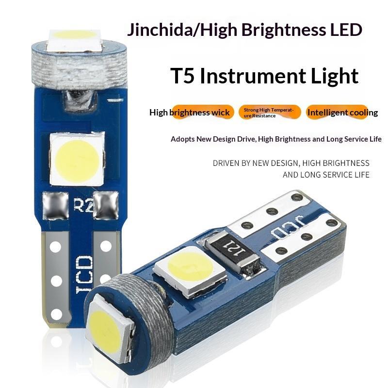 10Pcs T5 Led Bulb Canbus W3W 7 - Interior Design Icon 评论和价格