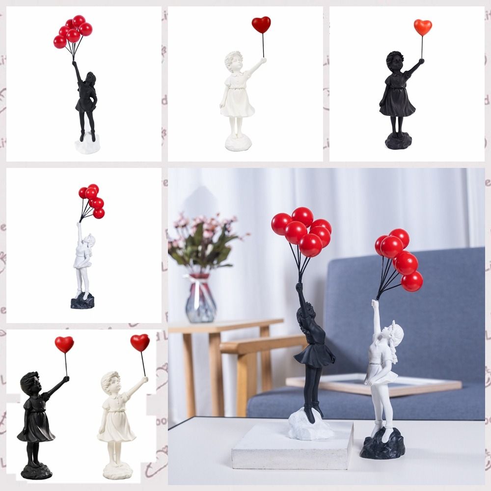 Resin Banksy Figurines for Int - Interior Design Home Decor 评论和价格