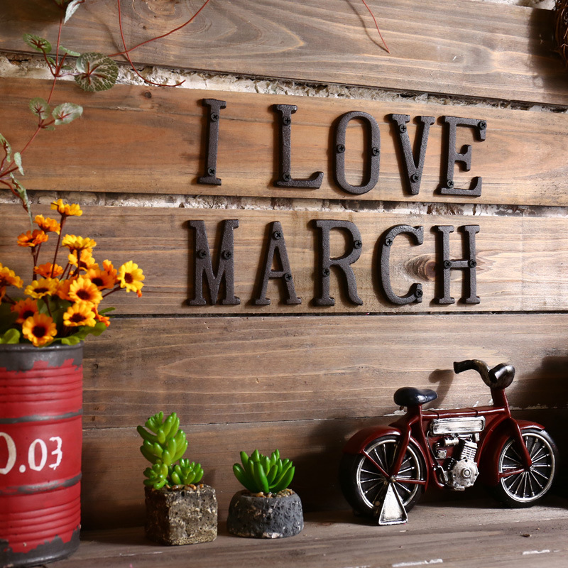 Metal Letters Numbers Cast Iro - Interior Design Quotes 评论和价格