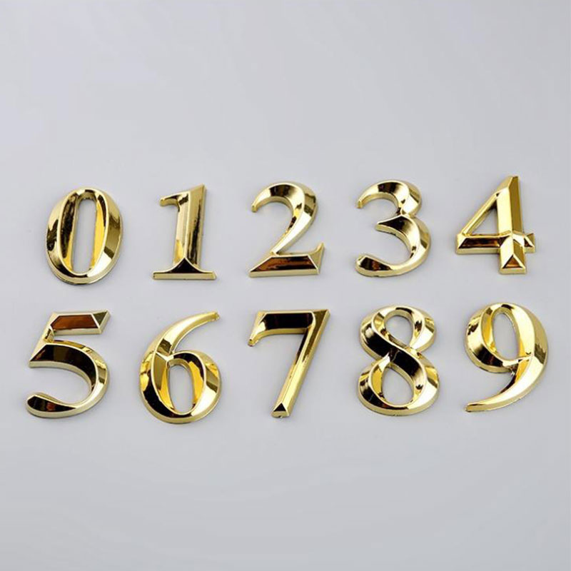 1 Pc Creative Gold Door Number - Interior Design Quotes 评论和价格