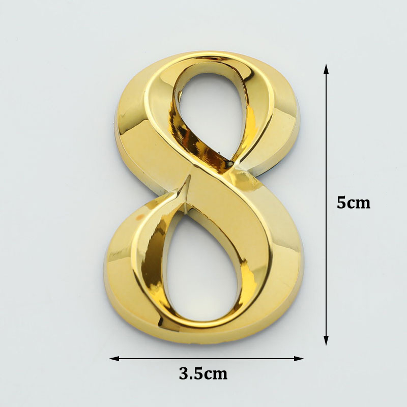 1 Pc Creative Gold Door Number - Interior Design Quotes 评论和价格