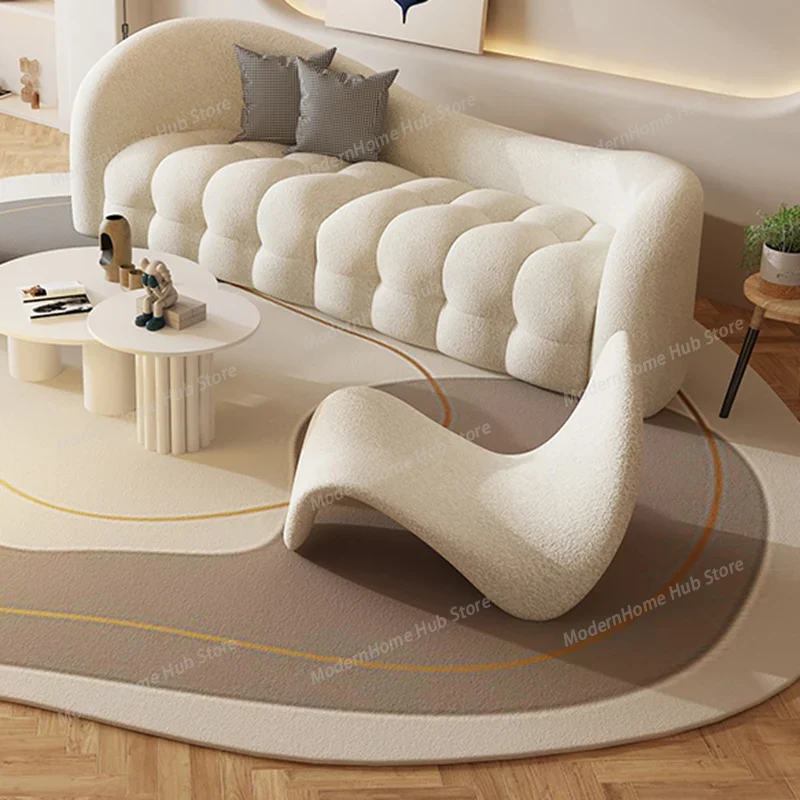 White Cream Living Room Sofas  - Interior Design White And Wood 评论和价格