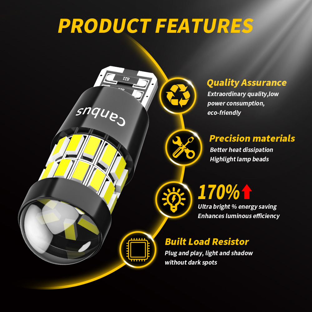 DXZ 2PCS W5W T10 LED Bulbs Len - Interior Design Icon 评论和价格