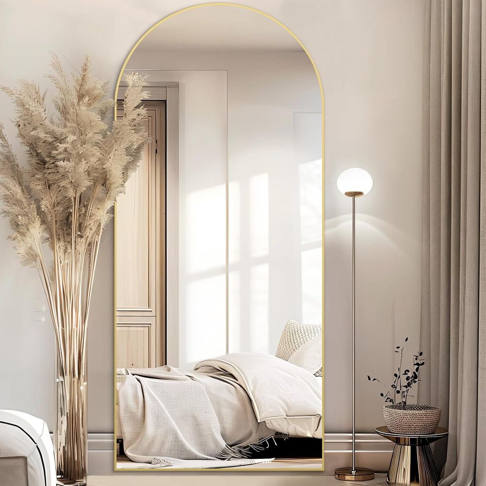 Arched ull Length Mirror, 76x3 - Arch Mirror Leaning 评论和价格