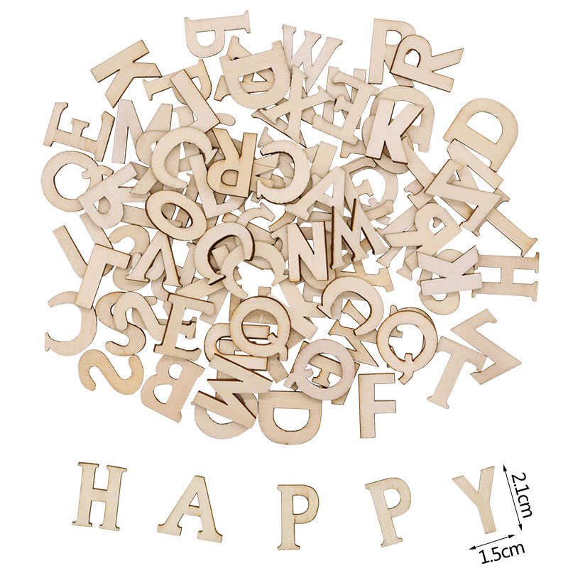100pcs Wood English Alphabet D - Interior Design Quotes 评论和价格