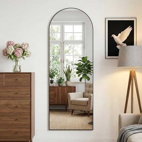 Arched Full Length Mirror 58 x - Arch Mirror Leaning 评论和价格