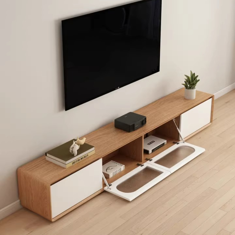 Designer Accessories Tv Cabine - Interior Design White And Wood 评论和价格