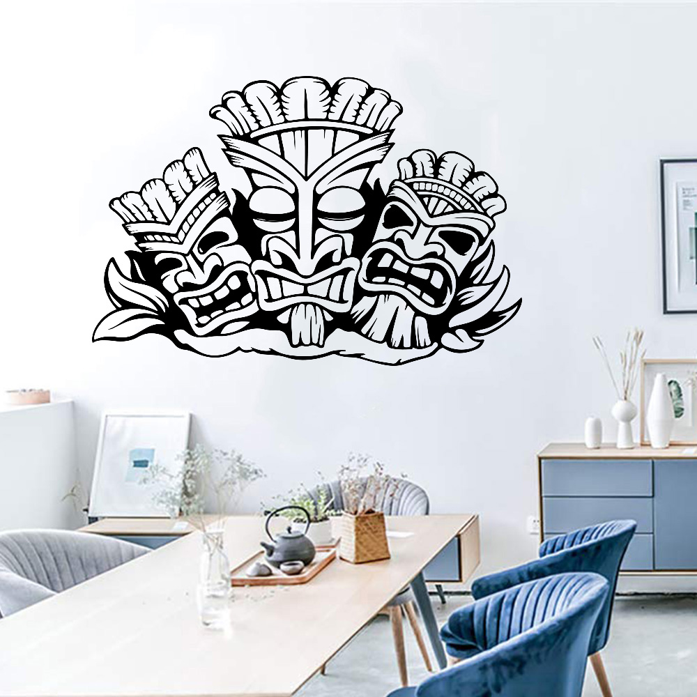 Hawaiian Totem Wall Sticker Al - Interior Design Quotes 评论和价格