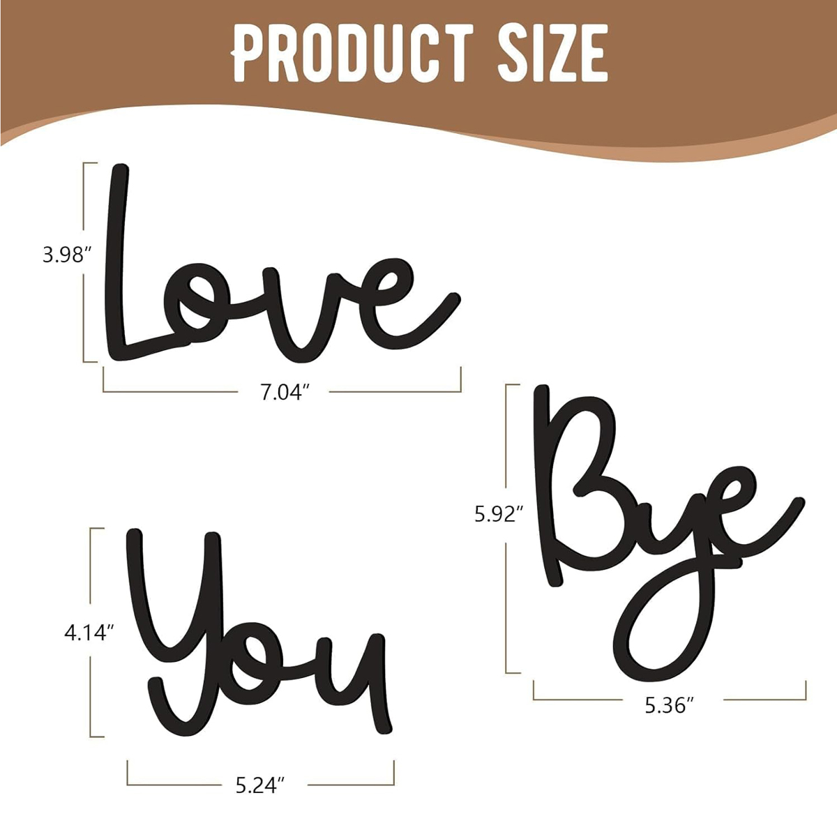 Love You Bye Wood Sign Home De - Interior Design Quotes 评论和价格