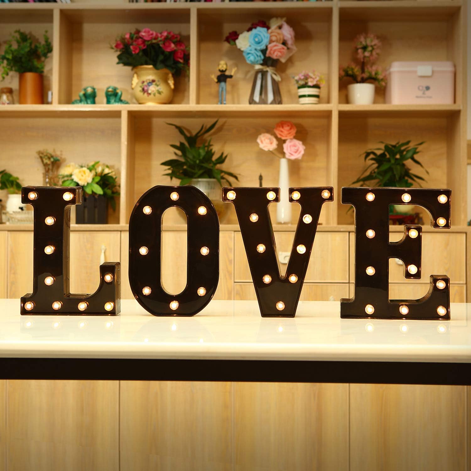 22cm Led Light Letters Black A - Interior Design Quotes 评论和价格