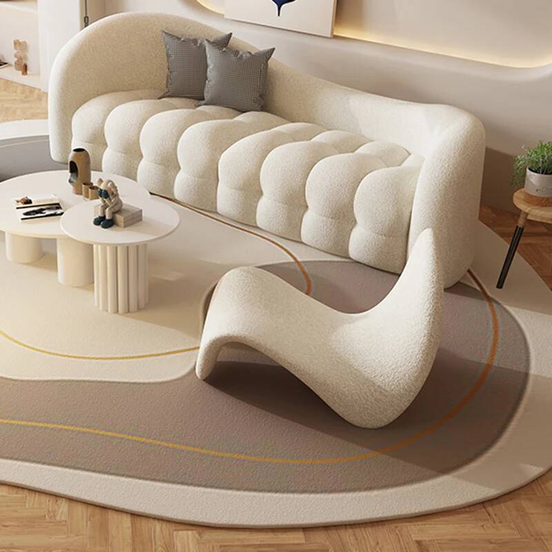 Cream White Living Room Sofas  - Interior Design White And Wood 评论和价格
