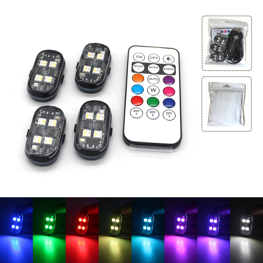 2Pc RGB Car Ambient Light, Col - Interior Design Icon 评论和价格
