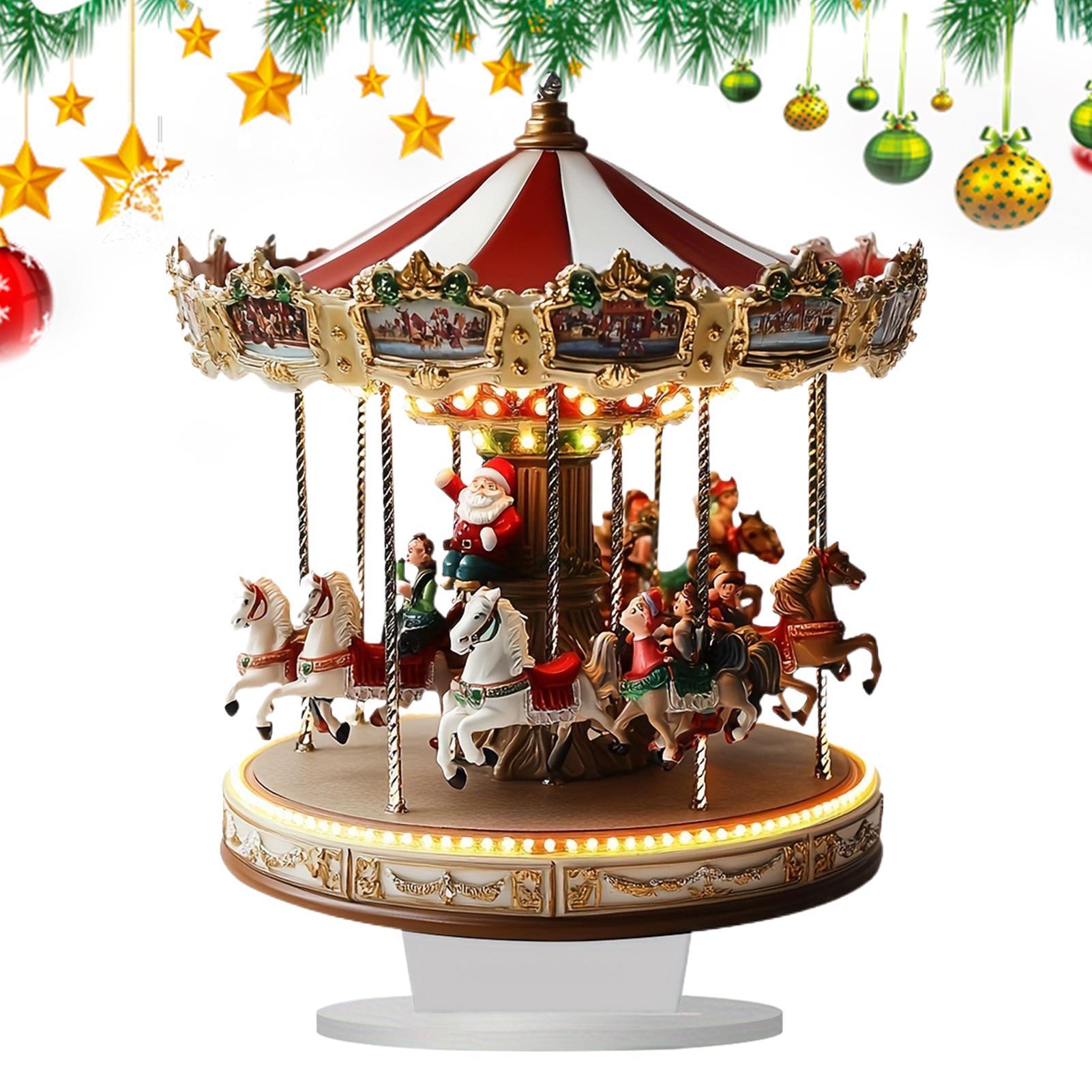 Christmas Table Decor Carousel - Interior Design Home Decor 评论和价格