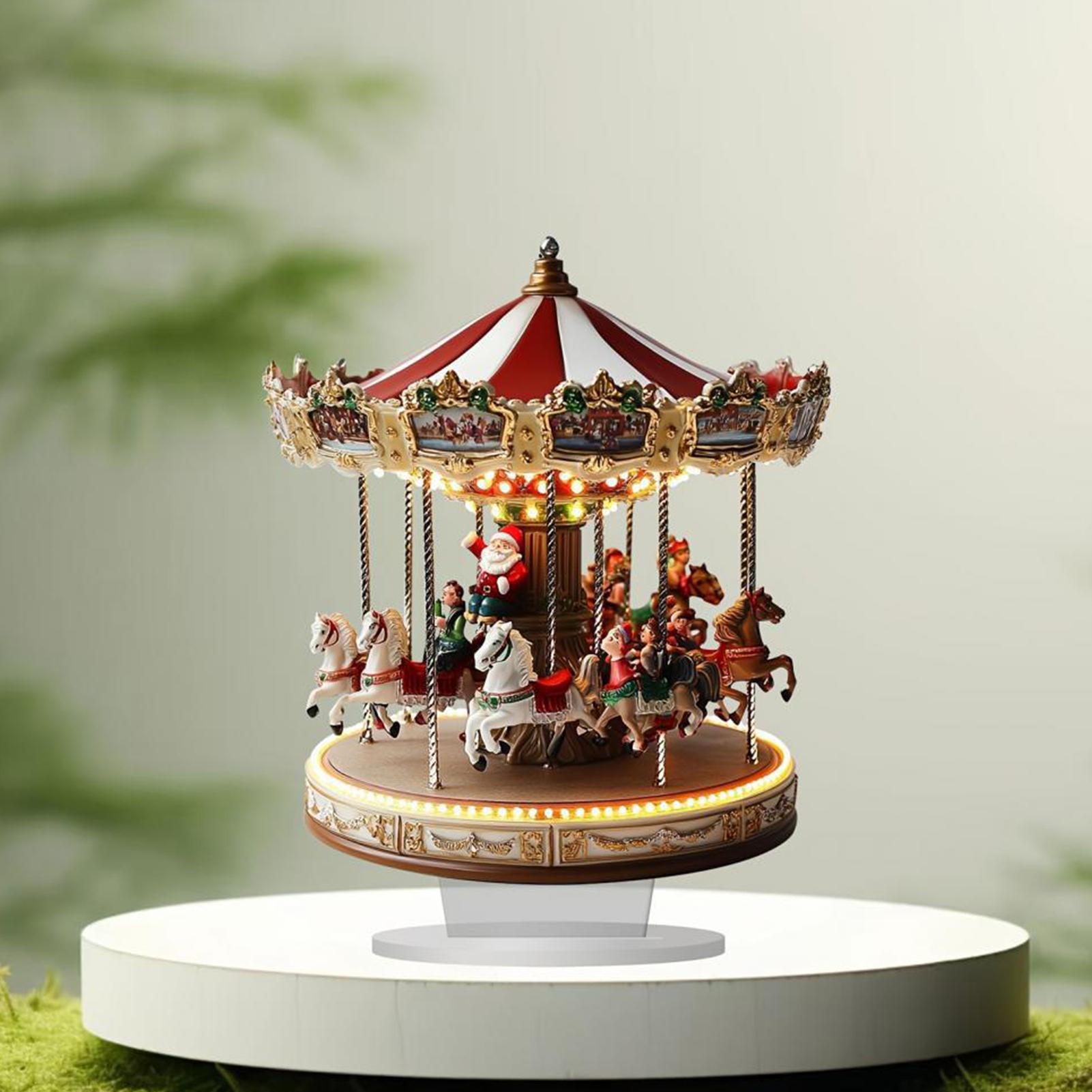 Christmas Table Decor Carousel - Interior Design Home Decor 评论和价格