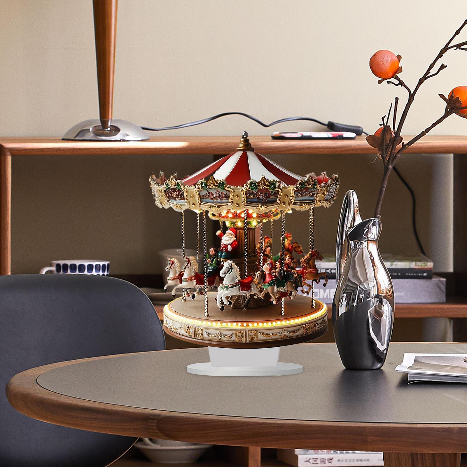 Christmas Table Decor Carousel - Interior Design Home Decor 评论和价格