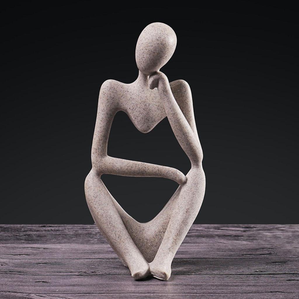 Nordic Abstract Thinker Statue - Interior Design Home Decor 评论和价格