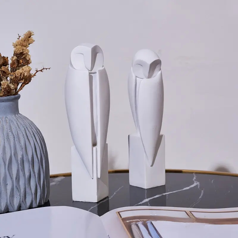Minimalist Owll Statue Sculptu - Interior Design Home Decor 评论和价格