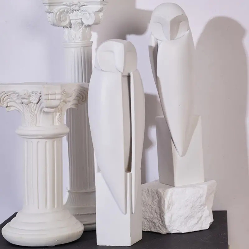 Minimalist Owll Statue Sculptu - Interior Design Home Decor 评论和价格