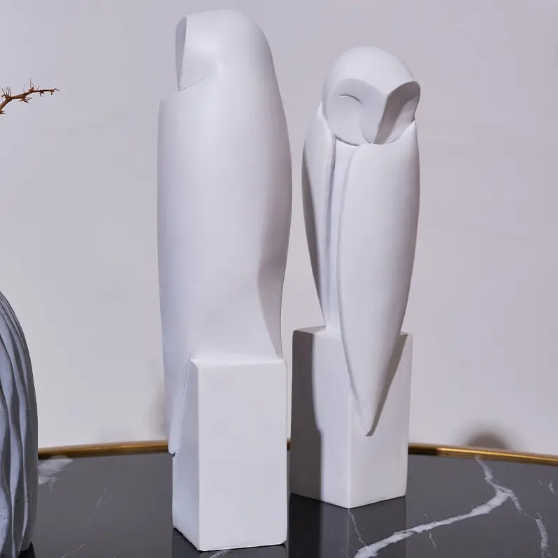 Minimalist Owll Statue Sculptu - Interior Design Home Decor 评论和价格