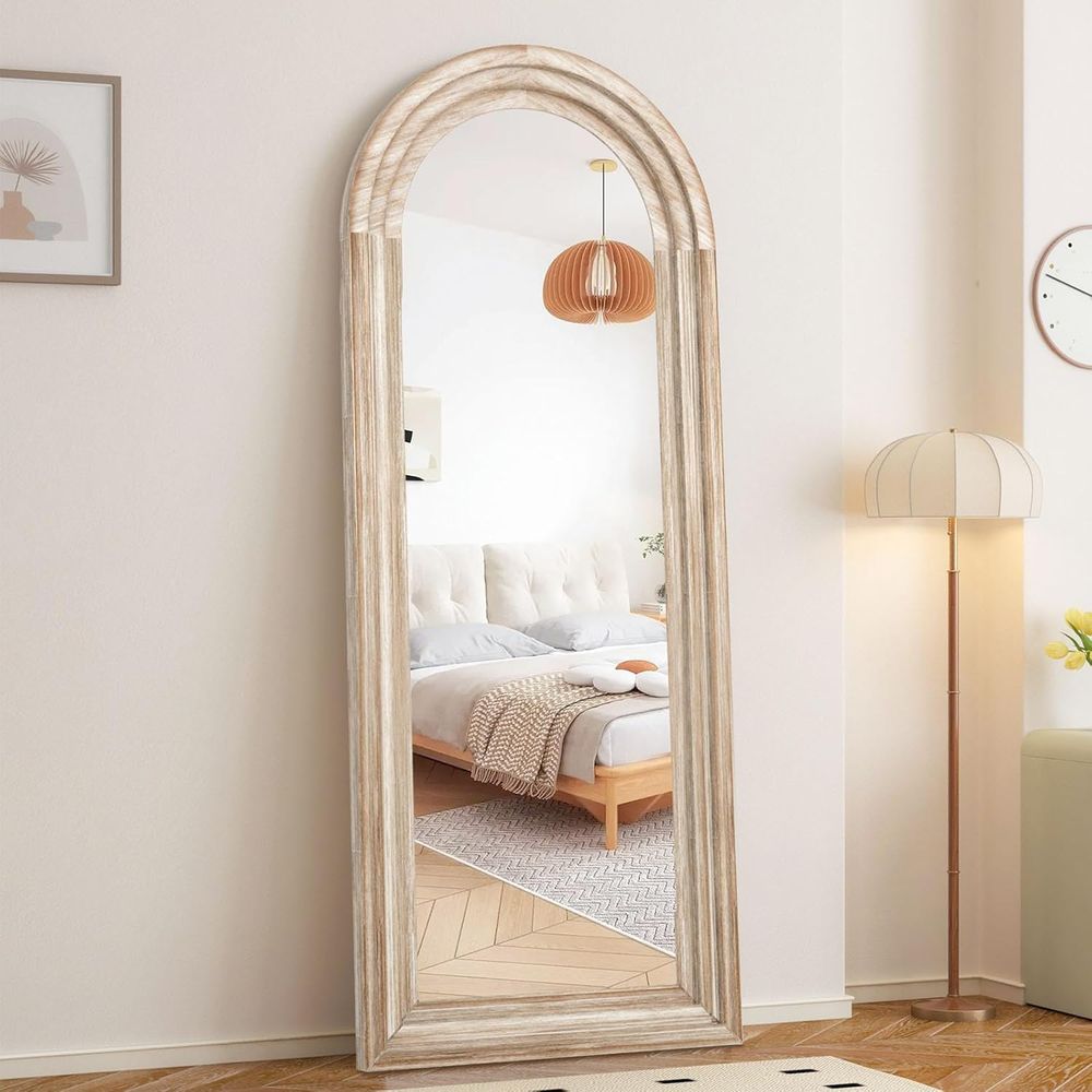 Arched ull Length Mirror with  - Arch Mirror Leaning 评论和价格