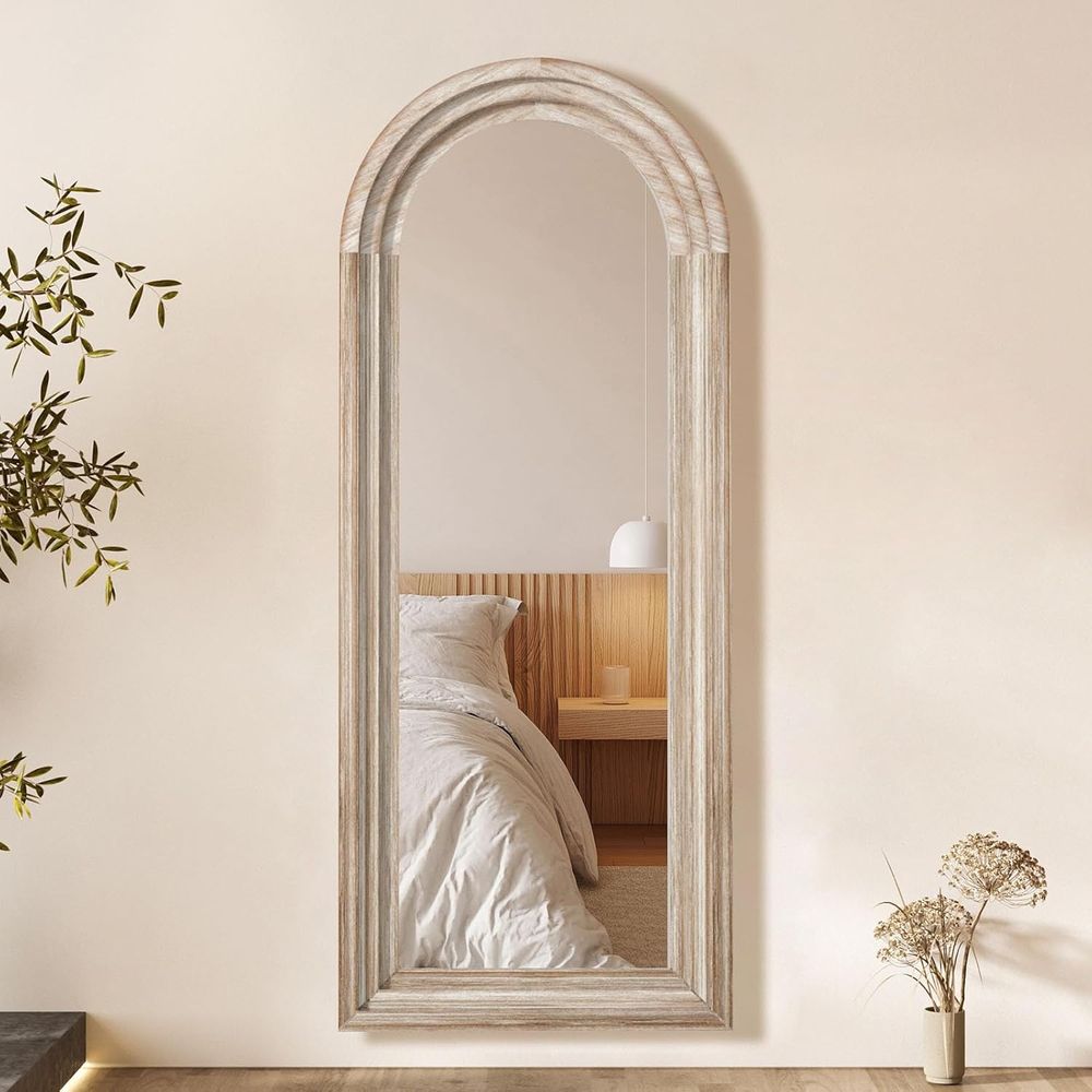 Arched ull Length Mirror with  - Arch Mirror Leaning 评论和价格