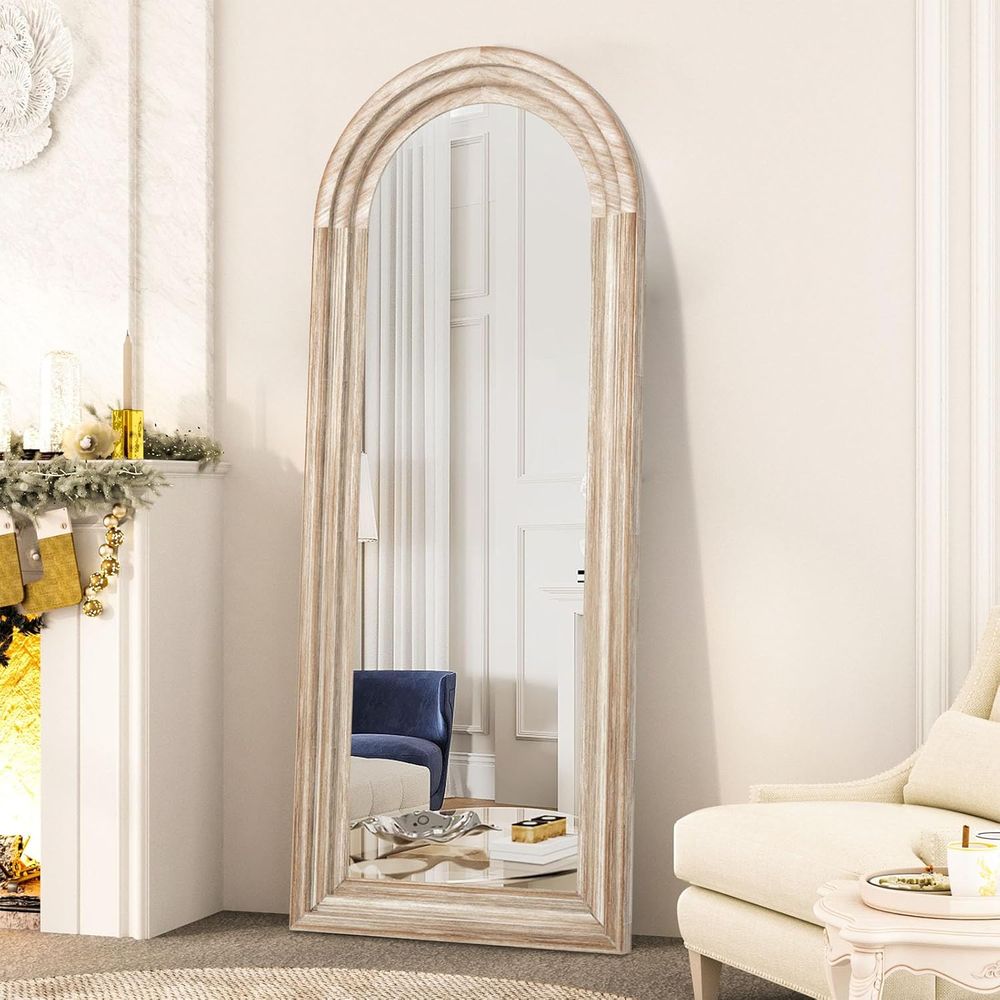 Arched ull Length Mirror with  - Arch Mirror Leaning 评论和价格
